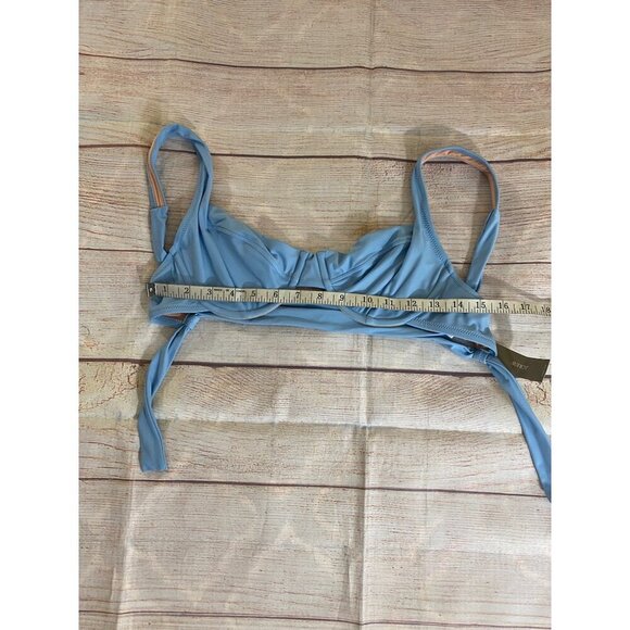 NWT J.Crew Women's Blue Underwired Blikini Top - 34C - Picture 5 of 11